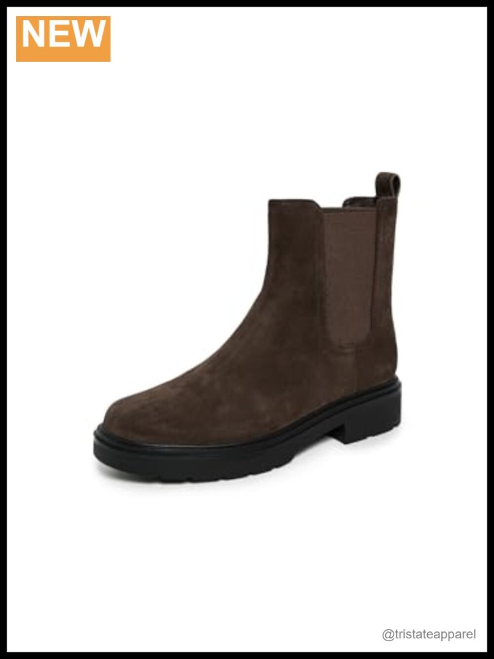 Vince Suede Chelsea Boots Ankle Booties Rubber Sole